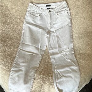 Women's White Distressed Jeans
